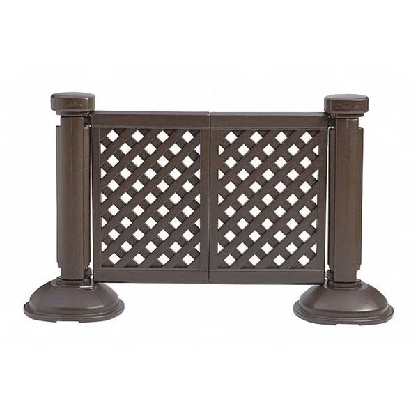 Fence Panel, Brown, 38-1/2" x 46-1/2", Grosfillex, Mfr#: US962423