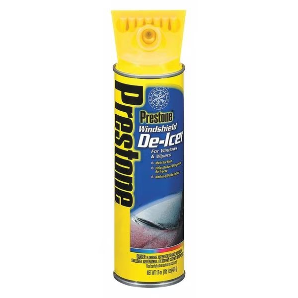 17 oz Windshield De-Icer Aerosol can, Prestone, Mfr#: AS244