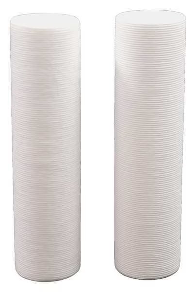 Quick Connect Filter, 8 gpm, 1 Micron, 2-1/2" O.D., 10 in H, 2 PK, 3M Aqua-Pure, Mfr#: 5566601