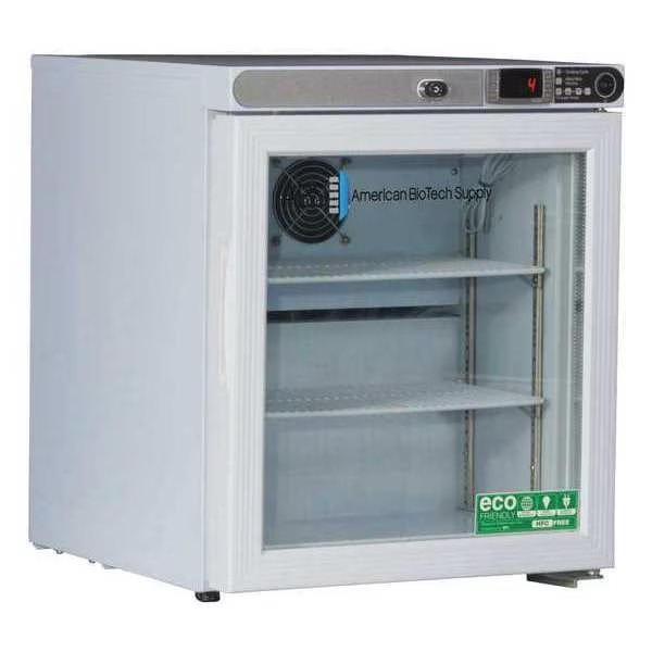 Refrigerator, Undercounter, 1 cu. ft., 1.6A, American Biotech Supply, Mfr#: ABT-HC-UCFS-0104G