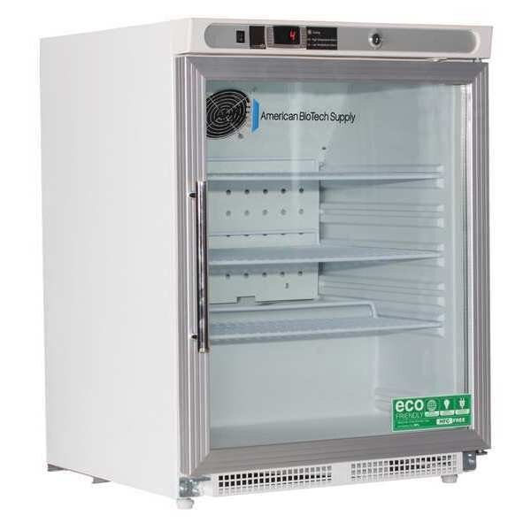 Refrigerator, Undercounter, 4.6 cu. ft., 5A, American Biotech Supply, Mfr#: ABT-HC-UCBI-0404G-ADA