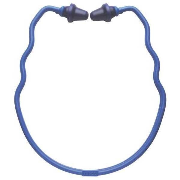 Contra-Band Reusable Soft Plastic Ear Plugs, Pod Shape, 22 dB, Dark Blue (Pods), Blue (Band), Tasco, Mfr#: 100-02300