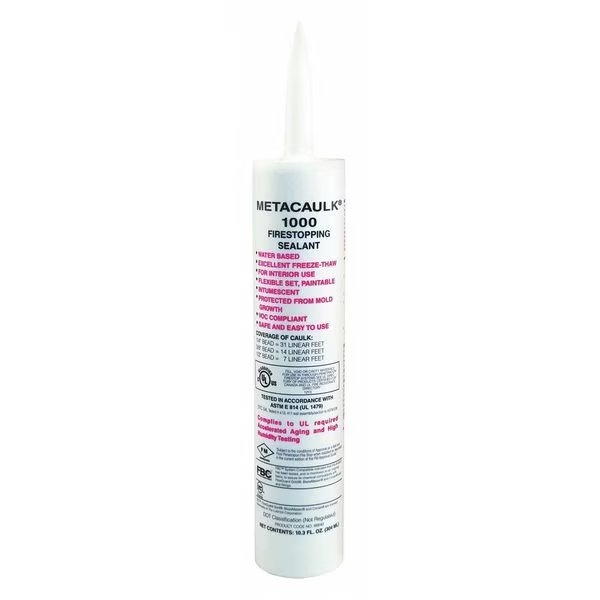 Fire Barrier Sealant, Caulk Gun, 10.3 oz., Metacaulk, Mfr#: 66640