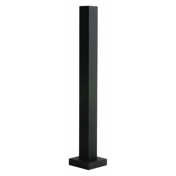 Touch Plate Bollard, 48"H, 42 lb., Pedestal Pro, Mfr#: HD-Black-Tower