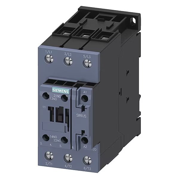 IECPowerContactor, Non-Reversing, 230VAC, Siemens, Mfr#: 3RT20351AL20