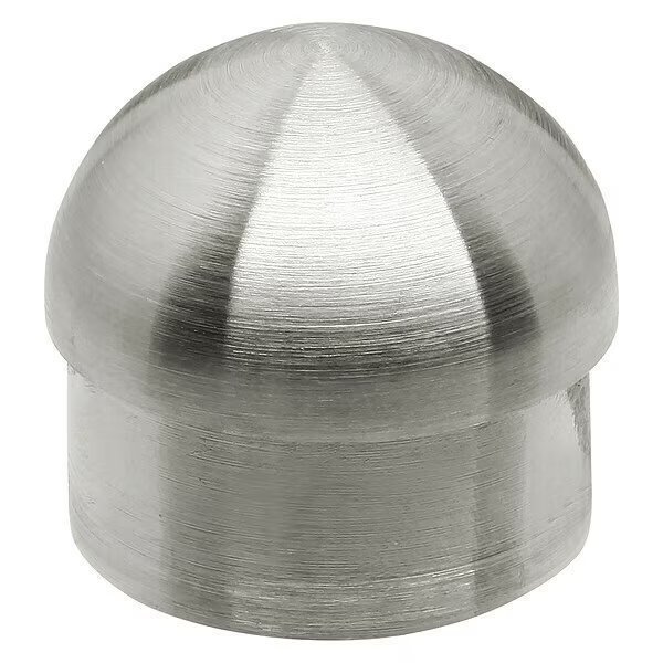 End Cap, SS, 3/4" H, 1-1/2" L, Lavi Industries, Mfr#: 49-602/1H16