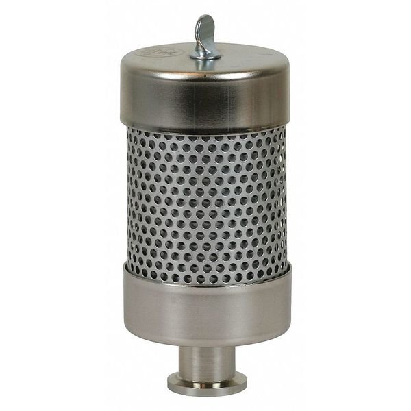 Exhaust Filter, 1 hp, 2.5" OD, 6" Ht, Welch, Mfr#: 1417P-8