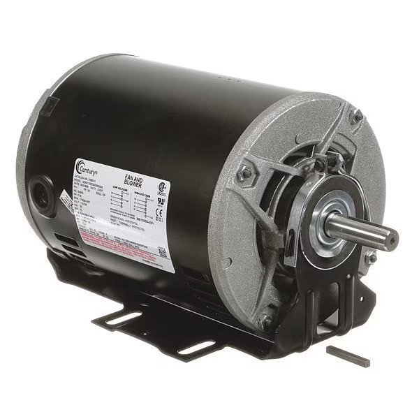 Split-Phase Belt Drive Motor, 3/4 HP, 56 Frame, 115/230V AC Voltage, 1725 Nameplate RPM, Century, Mfr#: F680V1