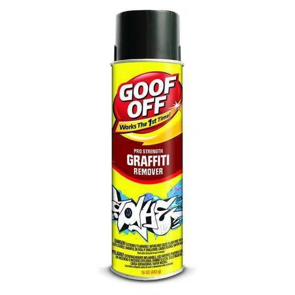 Graffiti Remover, Aerosol Can, Clear, RTU, Goof Off, Mfr#: FG673