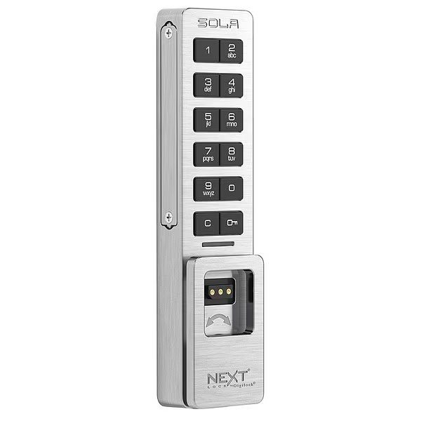 Electronic Keyless Lock, Knob, Zinc, Sola 3, Sola, Mfr#: NLS3-K1-KT10-619-01B-3203