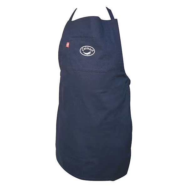 Flame-Resistant Apron, Cotton, Navy, 36" L, Caiman, Mfr#: 3002-1
