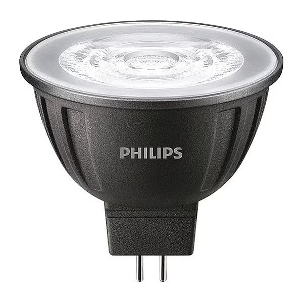 LED Lamp, 25 deg. Angle, 3000K Color Temp., Signify, Mfr#: 7MR16/LED/830/F25/DIM 12V 10/1FB