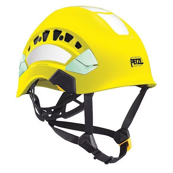 Front Brim Hard Hat, Type 1, Class C, Ratchet (6-Point), Hi-Vis Yellow, Petzl, Mfr#: A010EA00