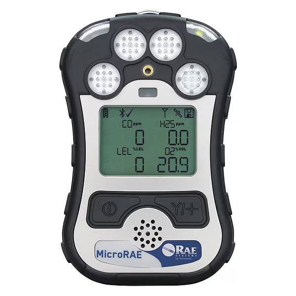 Multi-Gas Detector, 12 hr Battery Life, Black, Honeywell, Mfr#: M031-3111-200