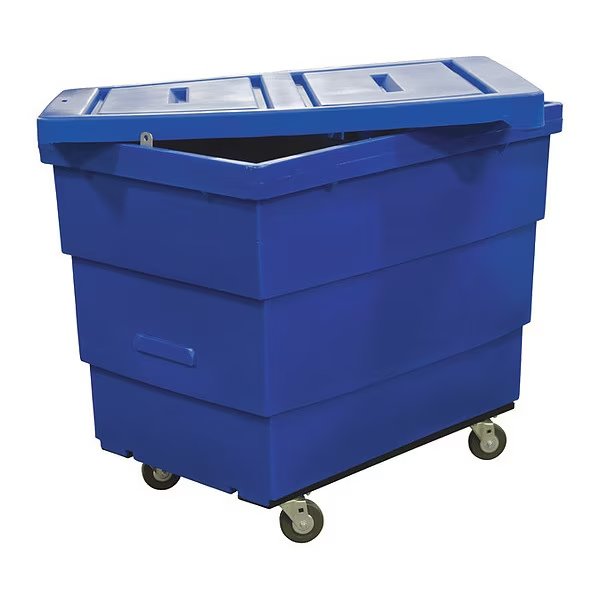 Cube Truck, 1-1/4 cu. yd., 800lb. Cap, Blue, Royal Basket Trucks, Mfr#: G13-BLX-RLE-4HNN