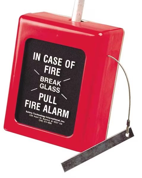 Break Glass Cover, Polycarbonate/Glass, Safety Technology International, Mfr#: STI-4130