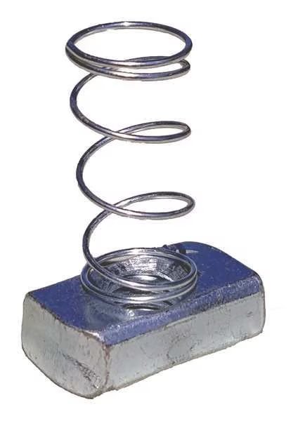Superstrut Channel Spring Nut, 1/2 In, Silver, PK25, EnjoyTool Select, Mfr#: V200 1/2