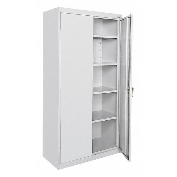 22/24 ga. ga. Steel Storage Cabinet, 36 in W, 72 in H, Stationary, Sandusky Lee, Mfr#: CA41361872-05