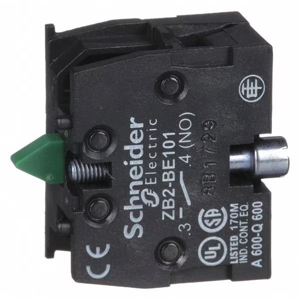 Pendent Contact Block, 1NO SlowBreak, 22mm, Schneider Electric, Mfr#: ZB2BE101