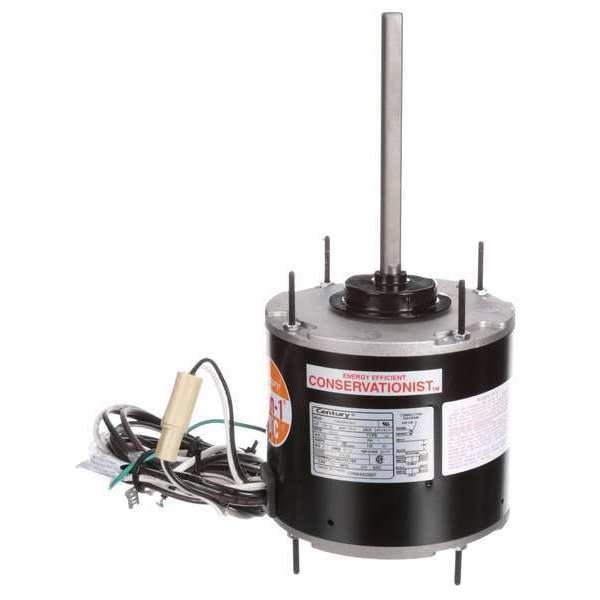 Condenser Fan Motor, 1/6to1/3HP, 1075 rpm, Century, Mfr#: ORM4658BF
