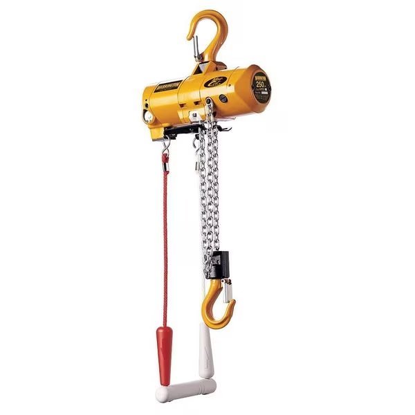 Air Chain Hoist, 250 lb. Cap., 10 ft. Lift, Harrington, Mfr#: AH250C-10