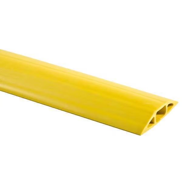 Cable Protector, 1 Channel, Yellow, 10 ft.L, Hubbell Wiring Device-Kellems, Mfr#: FT2Y10