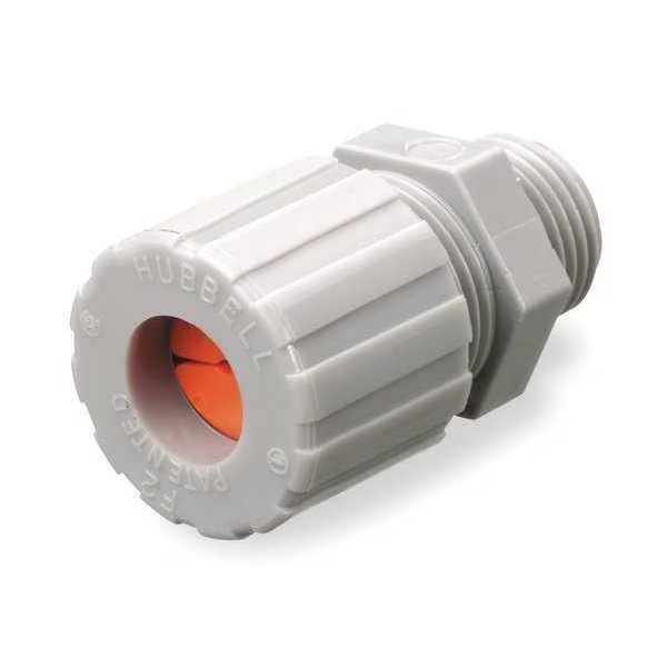 Liquid Tight Connector, 3/8 in., Blue, Hubbell Wiring Device-Kellems, Mfr#: SHC1012CR