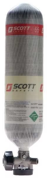 SCBA Cylinder, 2216 psi, Carbon Fiber, Gray, 3M Scott, Mfr#: 804840-01