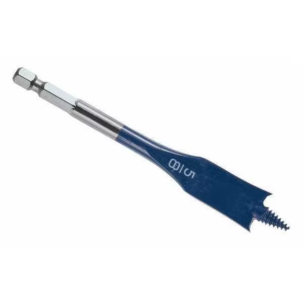 Stubby Spade Bit, 5/8 In, 1/2 Hex, 4 In L, Bosch, Mfr#: DSBS1007