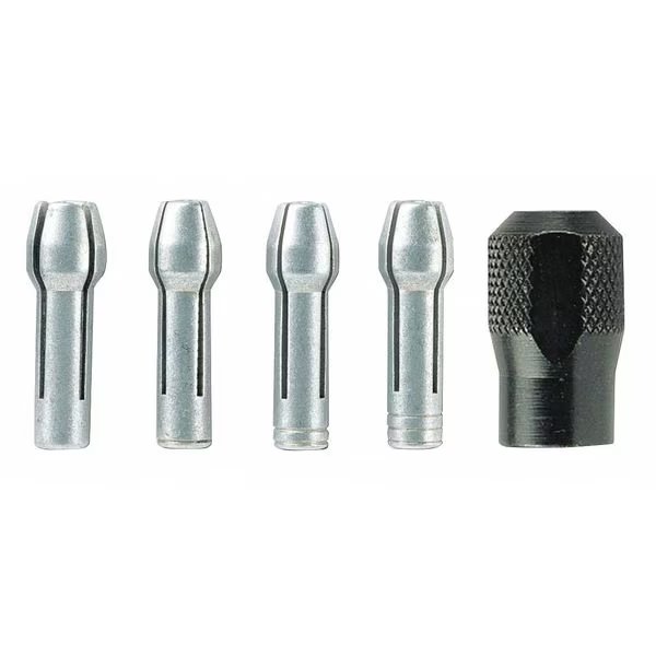 Collet Nut Set, 1/8, 3/32, 1/16, 1/32, 5 Pc, Dremel, Mfr#: 4485