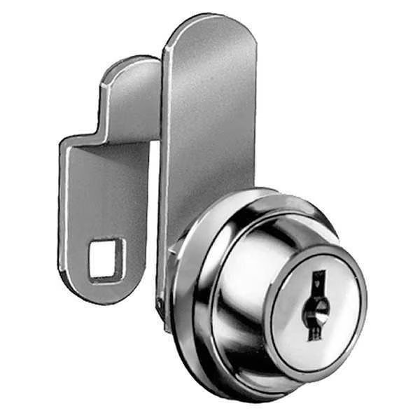 Disc Tumbler Keyed Cam Lock, Keyed Different, For Material Thickness 7/64 in, Compx National, Mfr#: C8051-KD-14A
