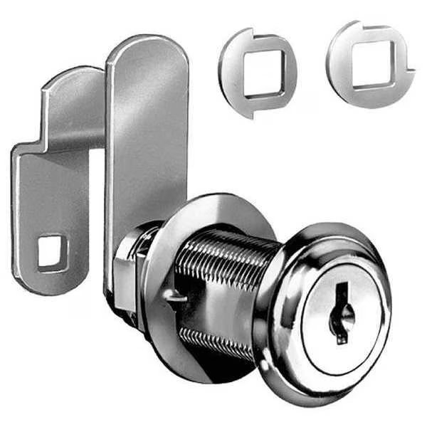 Disc Tumbler Keyed Cam Lock, Keyed Alike, C420A Key, For Material Thickness 1 7/16 in, Compx National, Mfr#: C8060-C420A-3