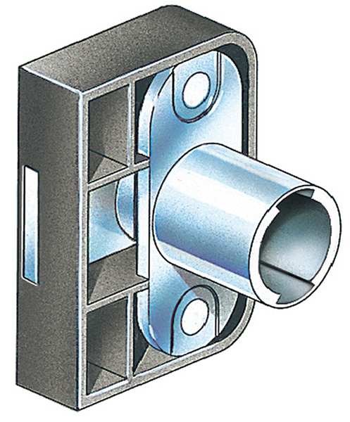 Removable Core Plug Cabinet and Drawer Dead Bolt Locks, SFIC Key, For Material Thickness 3/4 in, Compx Timberline, Mfr#: C290CB