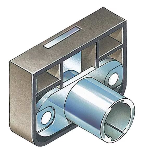 Removable Core Plug Cabinet and Drawer Dead Bolt Locks, SFIC Key, For Material Thickness 3/4 in, Compx Timberline, Mfr#: C280CB
