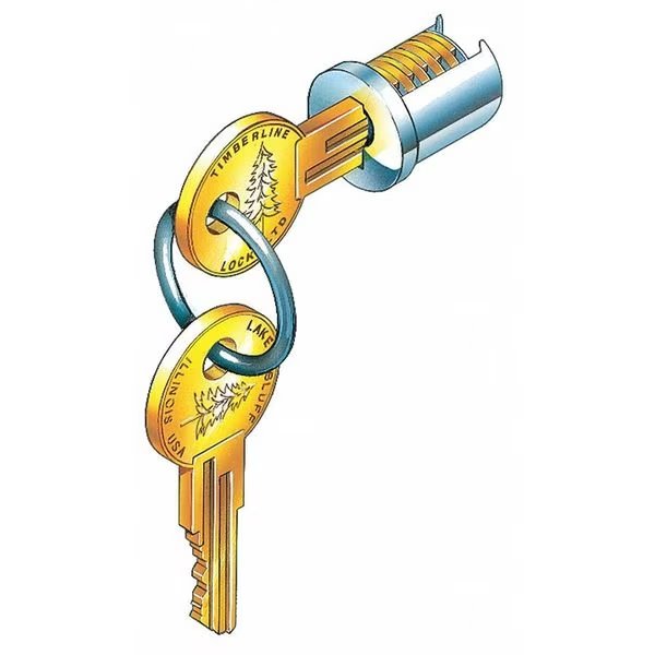 Lock Cylinder, Satin Nickel, Compx Timberline, Mfr#: C700LP-KD-15