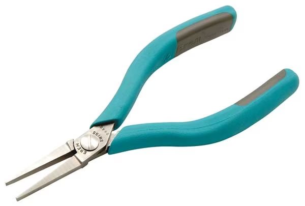 5 3/4 in Flat Nose Plier, Side Cutter Ergonomic Handle, Erem, Mfr#: 2442P