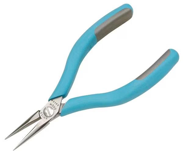 5 3/4 in Needle Nose Plier Ergonomic Handle, Erem, Mfr#: 2411P