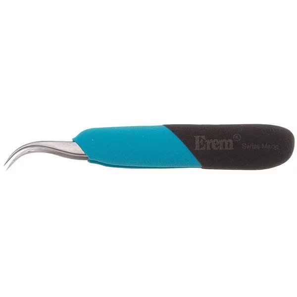 ESD Ergo Tweezer, Curved, 4 3/4 In, Erem, Mfr#: E7SA