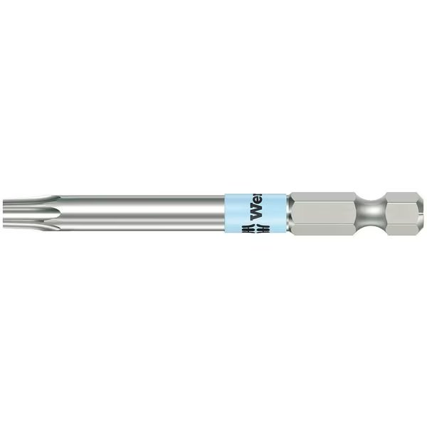 Power Bit, SAE, 1/4", Hex, T15, 3-1/2", SS, Wera, Mfr#: 05071090001