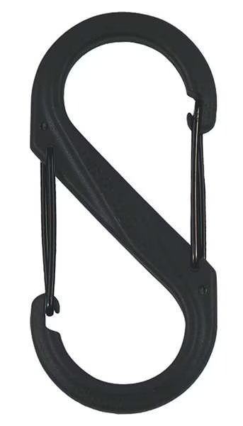 Carabiner Clip, 3-1/2 In., Plastic, Black, Nite Ize, Mfr#: SBP4-03-01BG