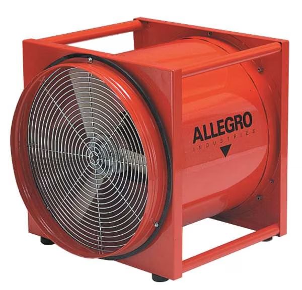 Conf. Sp Fan, Axial Expl Proof, 1/2 HP, Allegro Industries, Mfr#: 9525-01