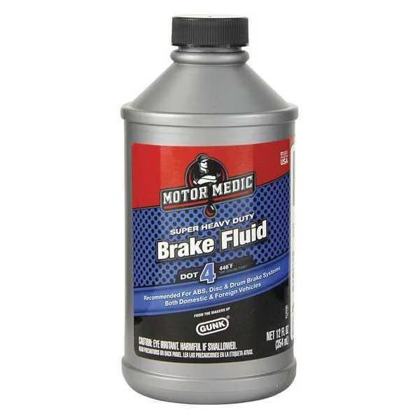 12 oz. Brake Fluid - Plastic Bottle, Motor Medic, Mfr#: M4512/6