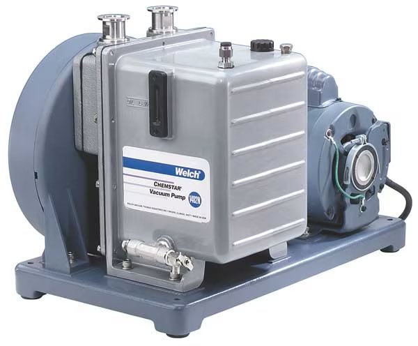 Vacuum Pump, 1 HP, 29.90 In. Hg, 10.6 cfm, Welch, Mfr#: 1376N-01