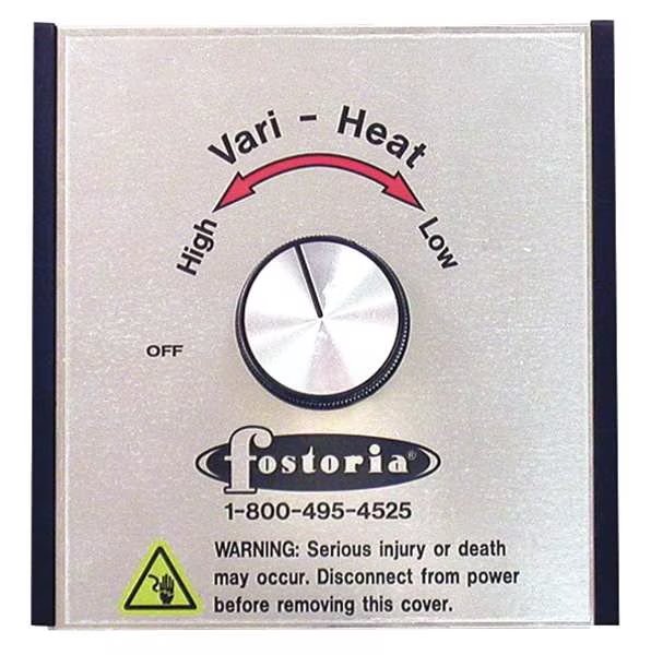 Variable Heat Controller, 7 In. W, 5 In. D, Fostoria, Mfr#: VHC-15