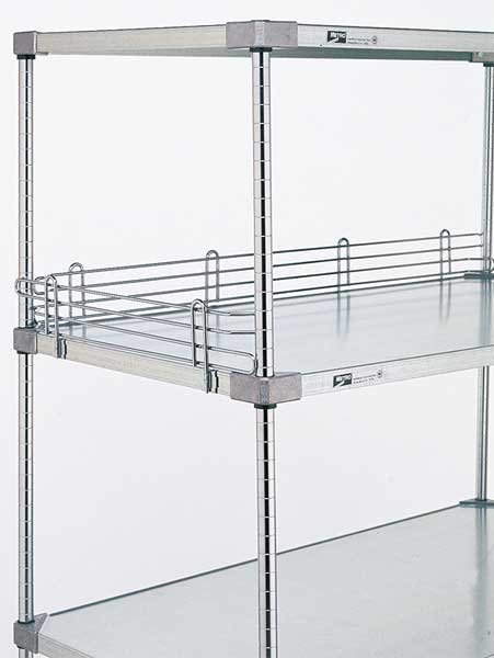 Shelf Side/Back Ledge 4"H x 18"W, 2PK, Metro, Mfr#: L18WS