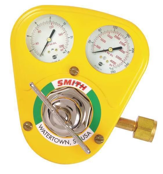 Gas Regulator, Single Stage, CGA-540, 175 psi, Use With: Oxygen, Smith Equipment, Mfr#: 40-175-540S