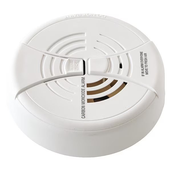 Carbon Monoxide Alarm, Electrochemical Sensor, 85 dB @ 10 ft Audible Alert, 9V, Brk, Mfr#: CO250B