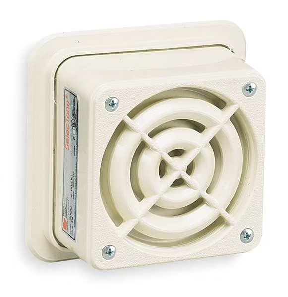 Signaling Device, 120VAC, 0.04 AC, White, Federal Signal, Mfr#: 50GC-120BG