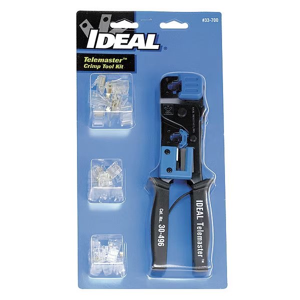 Crimper and Connector Kit, Ideal, Mfr#: 33-700