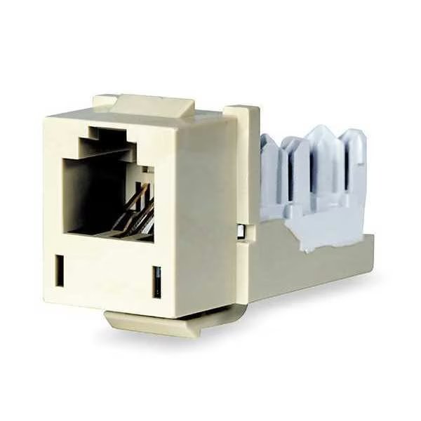 Jack, Electric Ivory, Hubbell Premise Wiring, Mfr#: HXJ5EEI